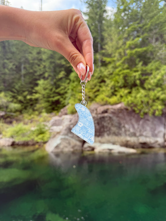 Emily Surf Fin Keychain